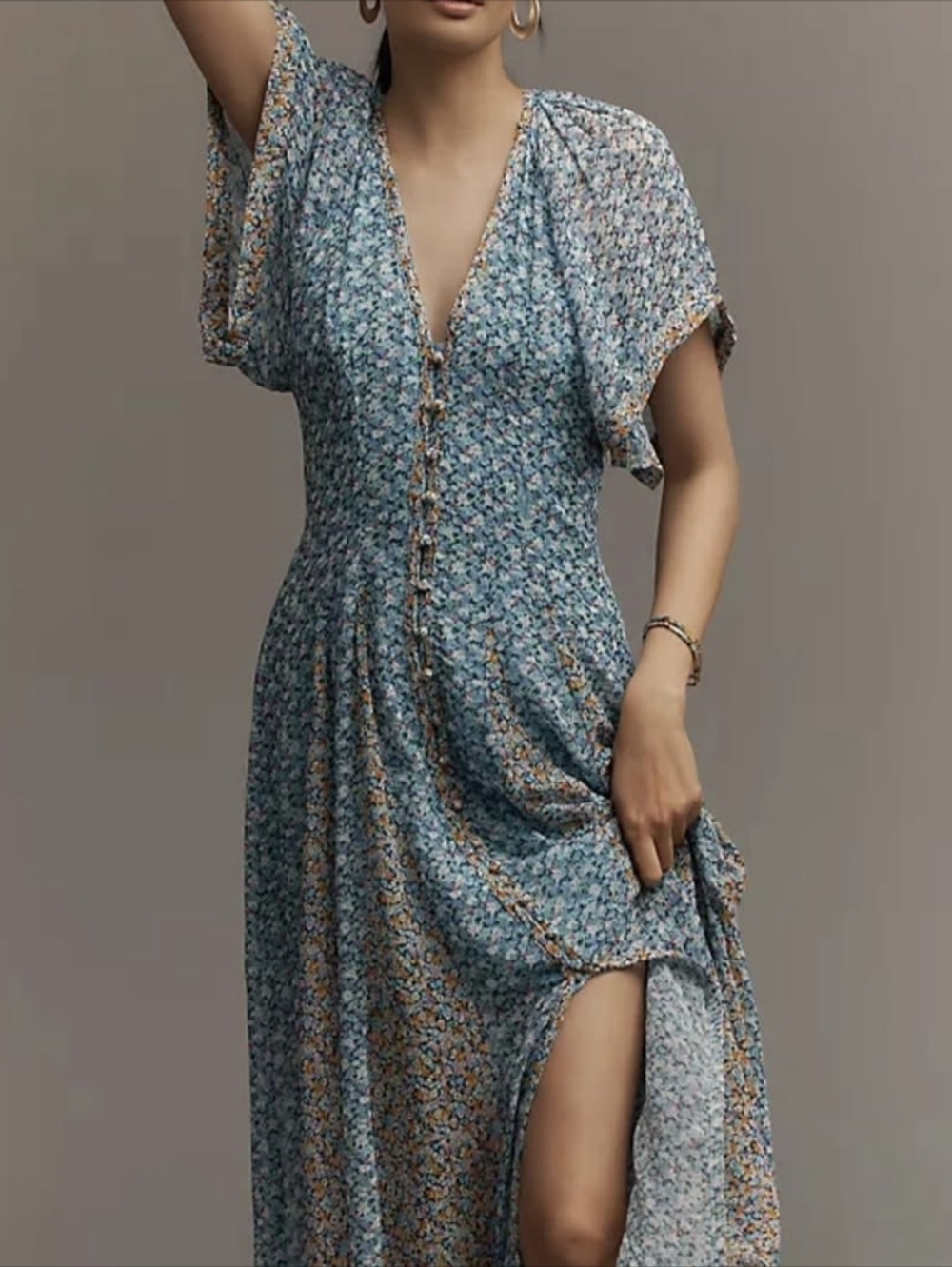 Maeve Anthropologie floral dress size 10